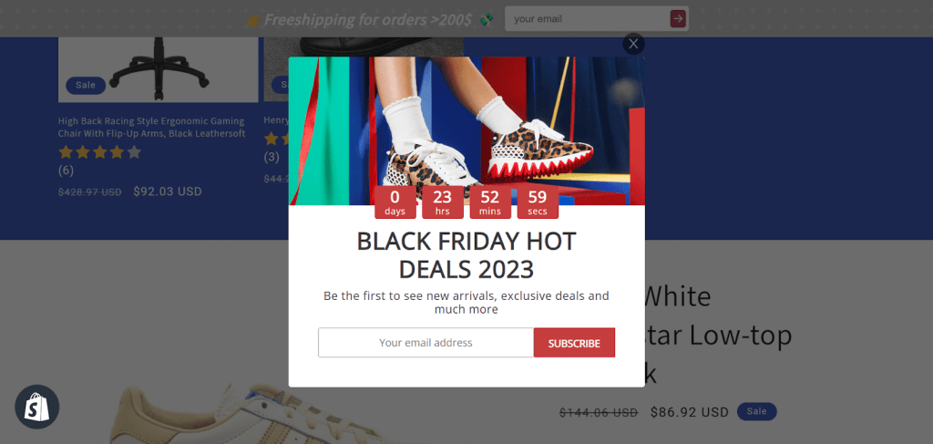These offers can be used to promote limited-time deals and discounts. You can also use this to inform customers of limited slots, inventories, or sizes.