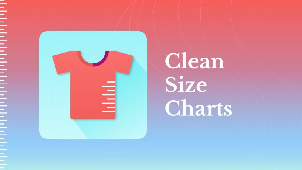 clean size charts.
